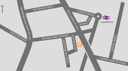 Cambridge office map
